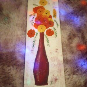 Canvas material, painting